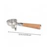 2 Ears Coffee Brewing Component Double-Spout Portafilter with Wooden Handle