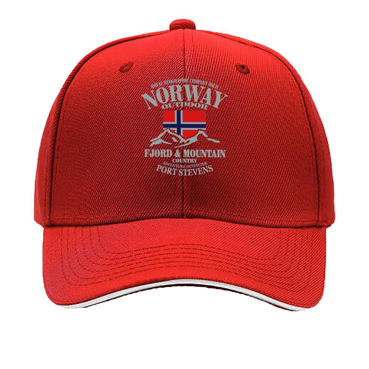 Norway Outdoor Travel Art Sandwich Baseball Cap One Size