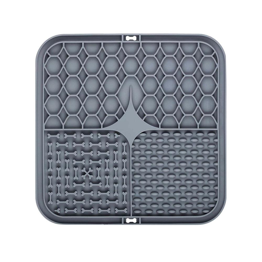 SW Pet Licking Pad Dog Cat Lick Silicone Mat Pet Slow Food Plate Feeding Bowl for Sucker Foods Training Dogs Bathing Distraction