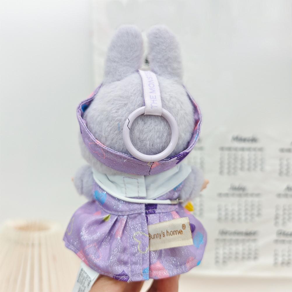 Miniature Colorful Heart Dress Set for 17cm Labubu Dolls Cute DIY Doll Clothes Fashion Accessories Lovely Outfit Gifts for Girls Friends