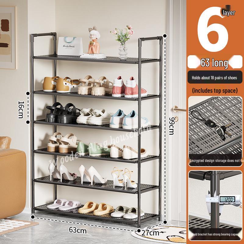 Multi-layer Space-saving Shoe Rack for Dorms and Homes