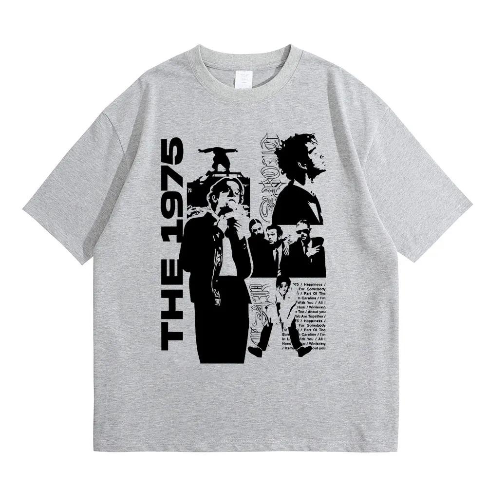 Rockband The 1975 Being Funny in A Foreign Language Print T-Shirt Matty Healy Grafik T-Shirts Indie Alternative Mode T-Shirt