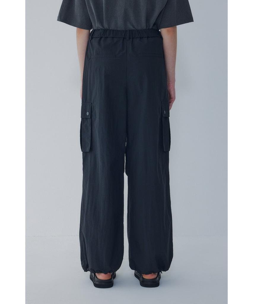 Bobeu String Detail Nylon Cargo Pants_Black 7156230010