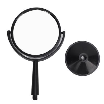4 Inch Round Concave Mirror Glass Lens Black ABS Frame Flexible Experimental Concave Mirror