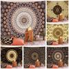 Hindistan Mandala Duvar Halısı Duvar Asma Boho Dekor Duvar Bezi Halılar Psychedelic Hippie Gece Ayı Duvar Halısı Mandala Duvar Halısı