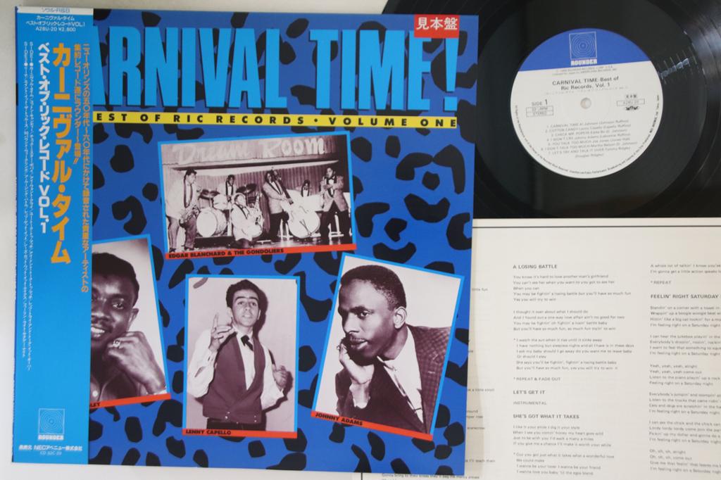 LP Record VARIOUS - Carnival Time Best Of Ric Records V A28U20PROMO ROUNDER Japan Obi Soul/Funk Used