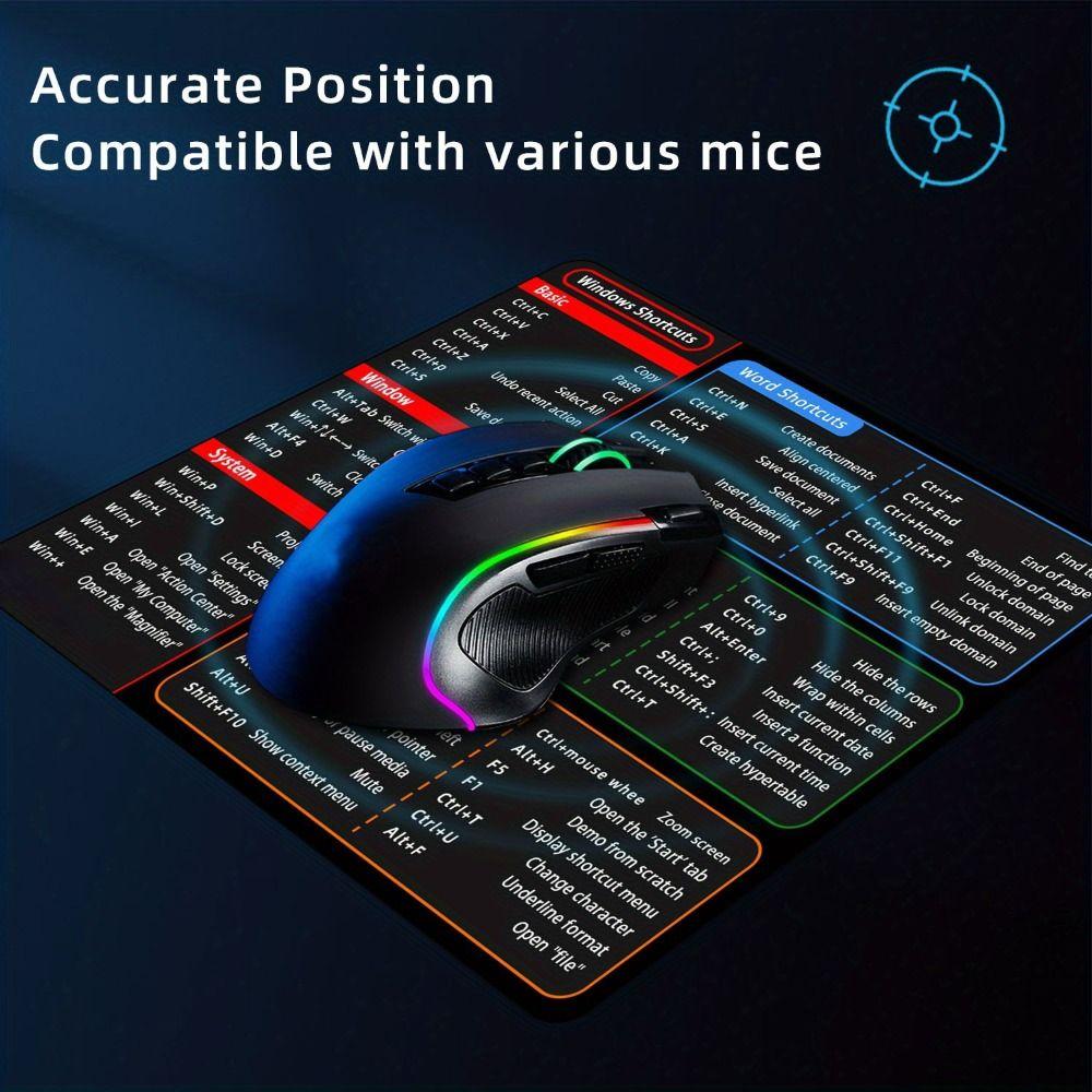 Rubber Desk Mat Waterproof Excel Shortcuts Mousepad New Quick Key Mousepad  Software PowerPoint