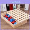 Chess 4 Wooden Connected Line Game Board Children Puzzle Toy For Educational