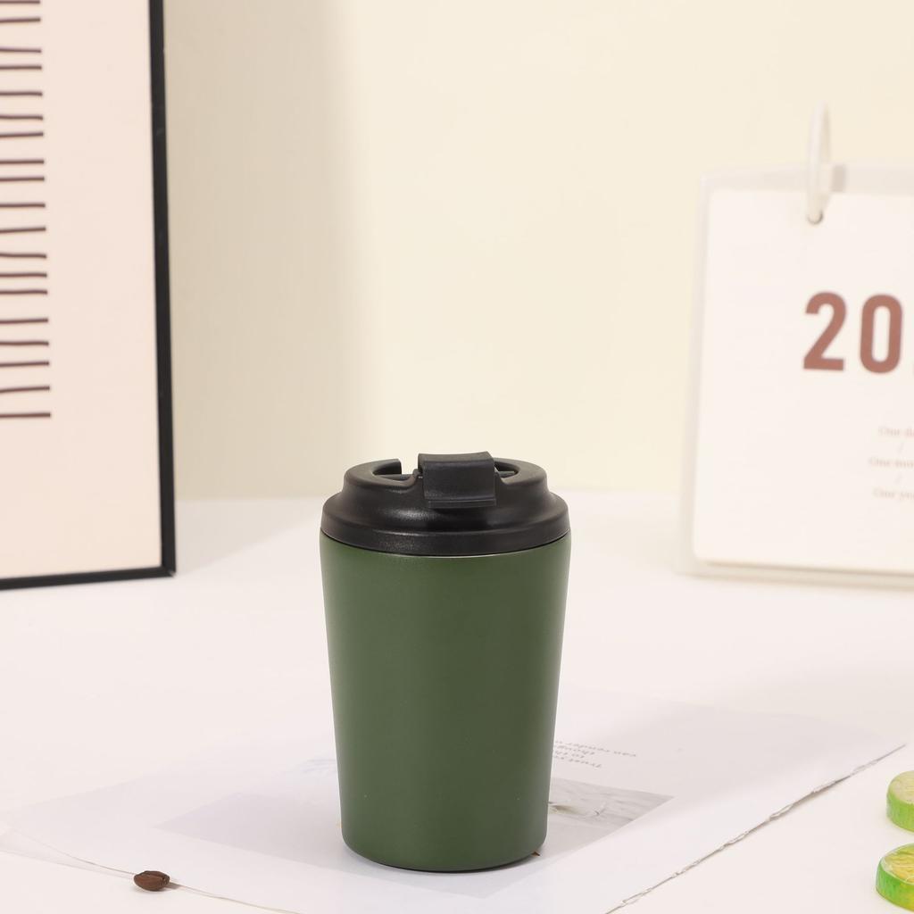 304 Stainless Steel Thermos Cup Portable, Compact Scale 12Oz Coffee Cup Outdoor Car Direct Drinking Milk Cup