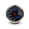 Wie abgebildet Auto-Thermometer Stahl-Glas-Konstruktion Messgerät Armaturenbrett-Messgerät Kompaktes Design Duale Temperatur-Feuchtigkeitsanzeige Klare Markierungen