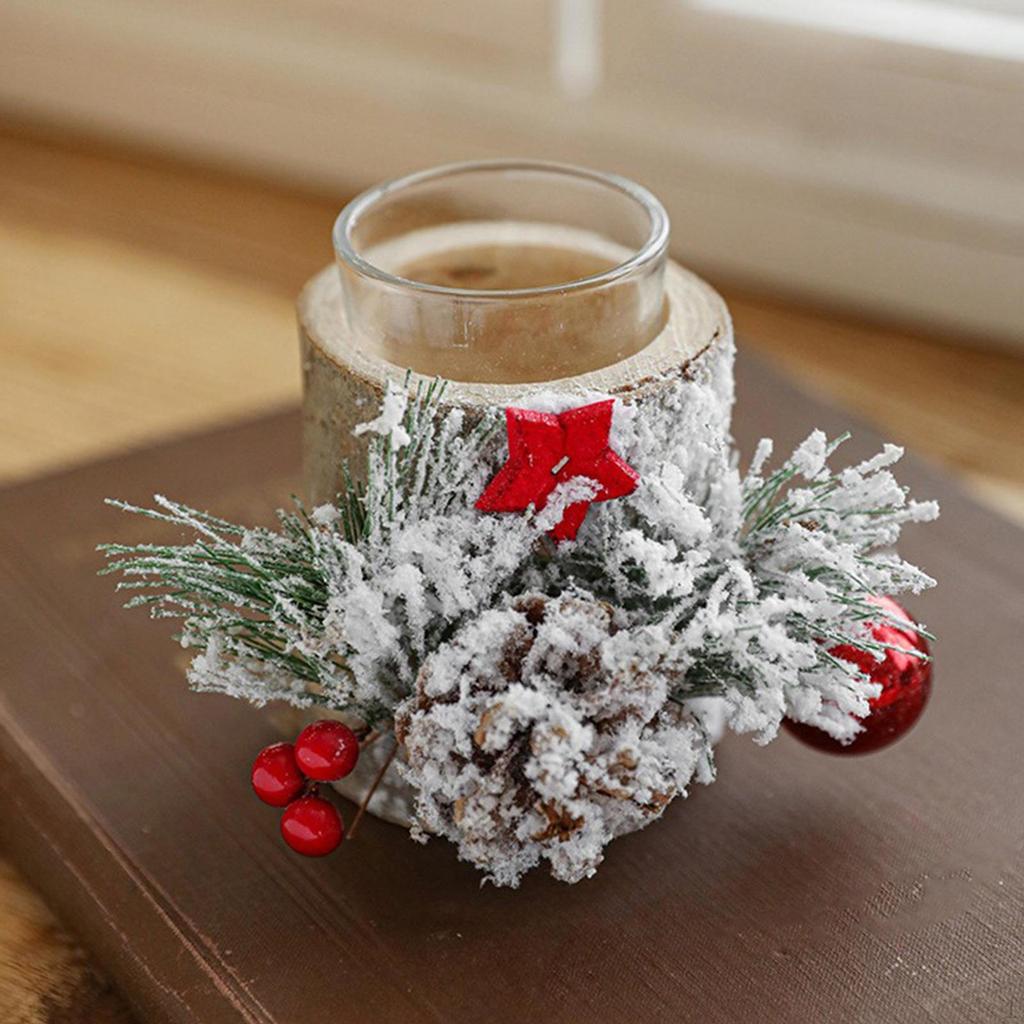 Glass Tealight Holder Candlestick Hotel Candelabrum Christmas Candle