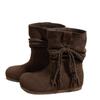 Cowhide version inner height increase Martin boots short boots fringed women's boots autumn new small pile boots