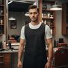 Schwarzer Friseurumhang Schürze Wasserdicht Friseur Haarkittel Haarschnitt Tuchwickel Nagelstudio