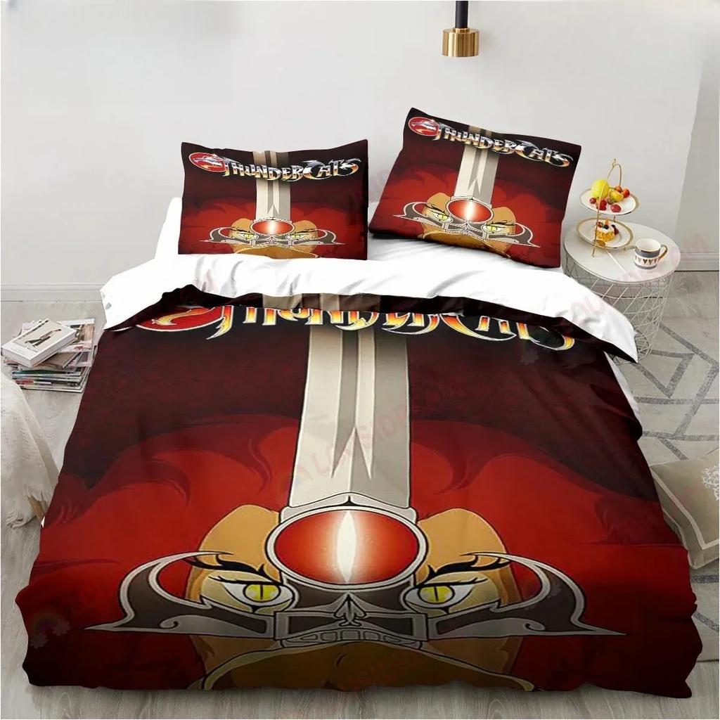 Carton Thundercats Beding Set Shet King Twin Double Child Beding Set Mircofiber Or Polyester Soft with Soft Fabric Duvet Cover Set Home Textiles