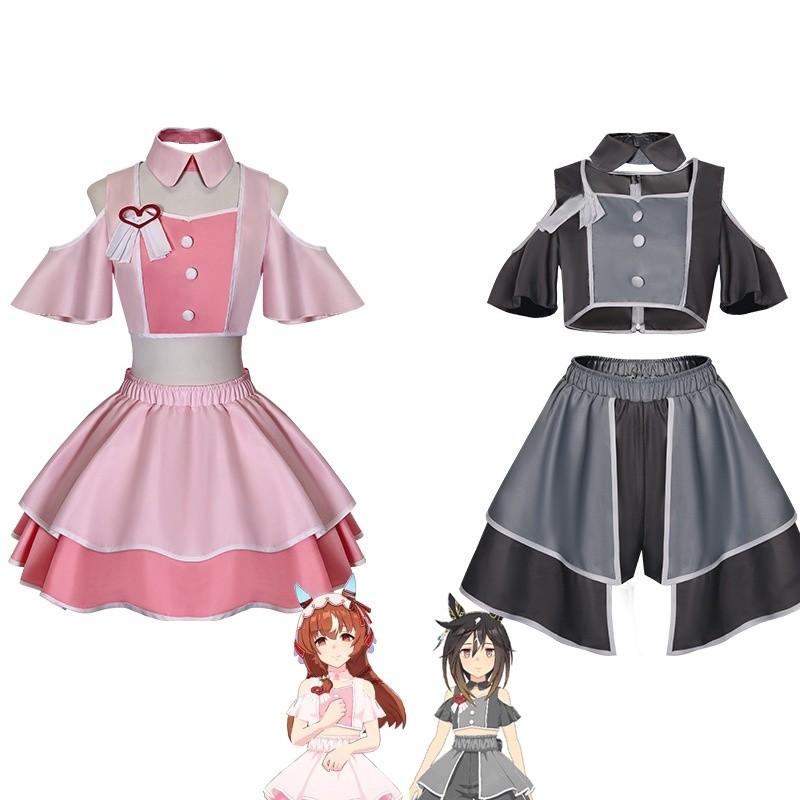 Pretty Derby Cosplay Costume For Anime Gaming Role Play With Polyester Fabric For Summer