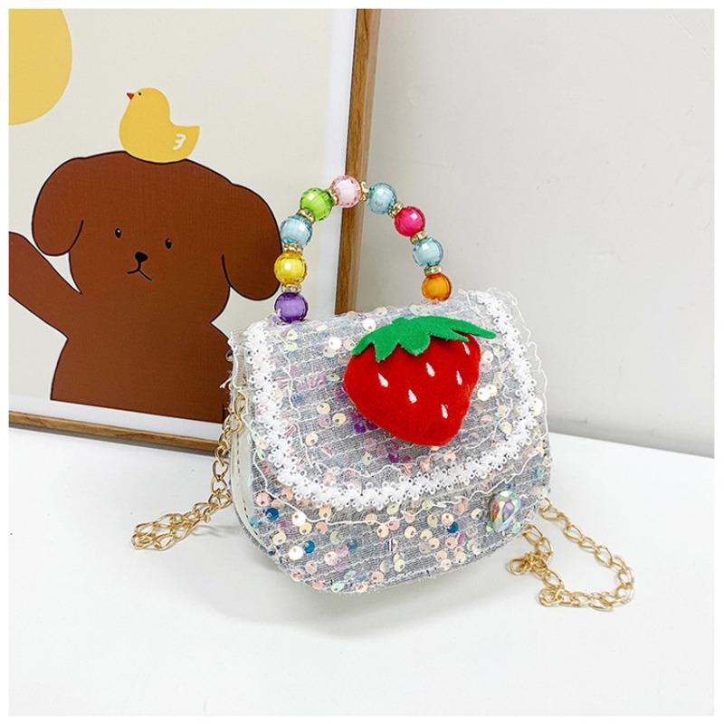 Children's Bag Fashion Trend Messenger Bag Girl Pearl Handbag Mini Cute Shoulder Messenger Bag