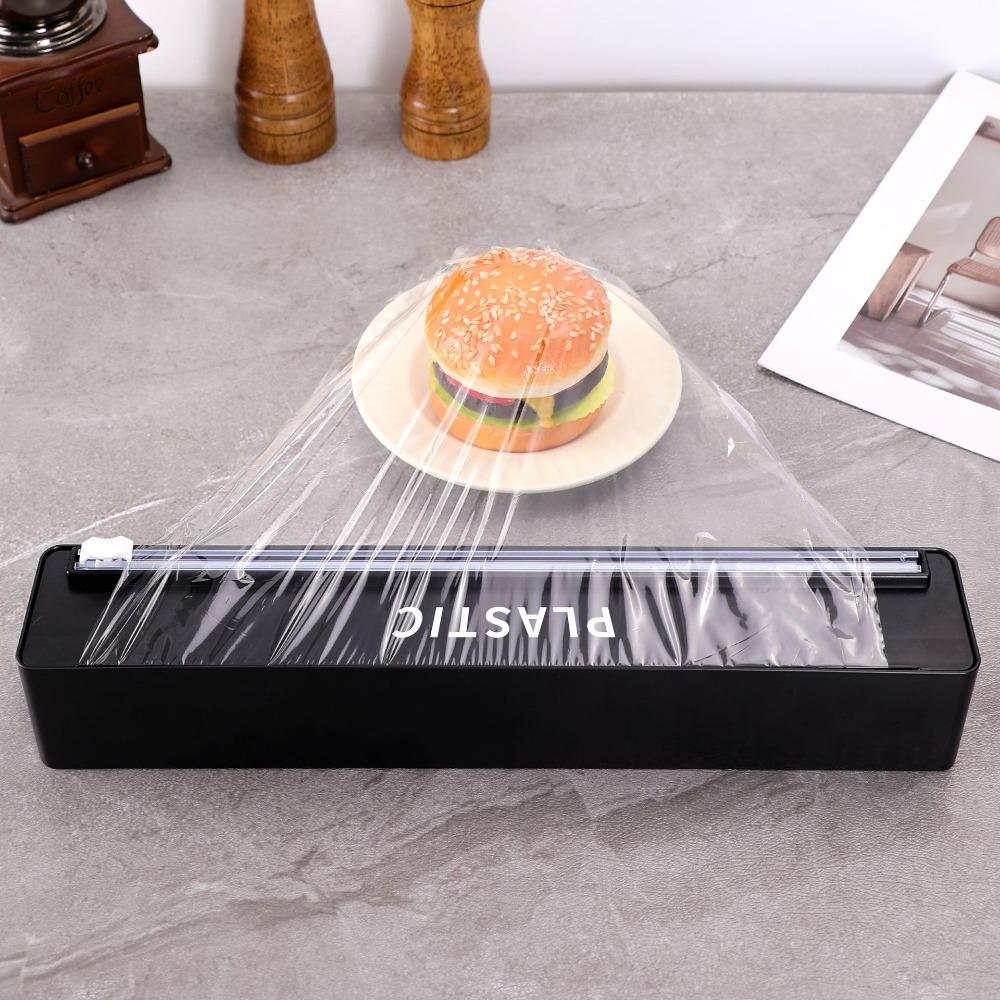 Magnetic/Suction Cup Cling Film Cutting Box Plastic Stretch Film Cutter  Baking Paper