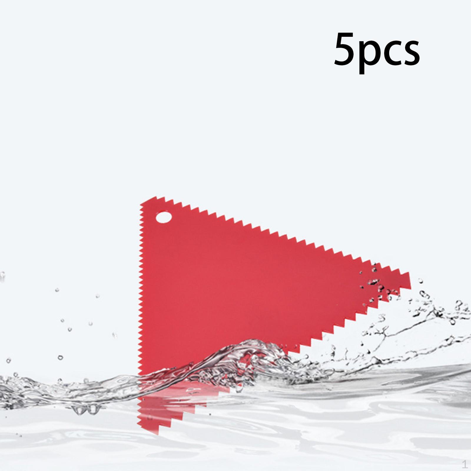 

5 шт. зубчатый шпатель для нанесения клея легкий маленький зубчатый шпатель для эпоксидной шпатлевки Triangle