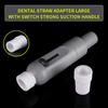 2Pcs Dental Saliva Swivel Ejector Suction Adaptor Autoclavable Disposable Dentist Tool for Surgical Use