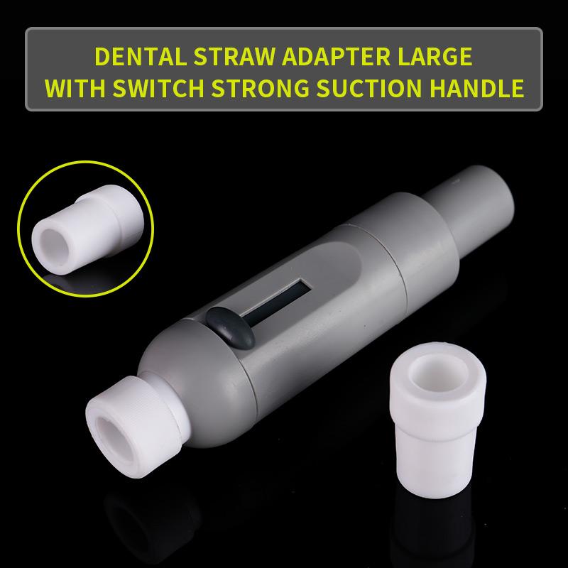 2Pcs Dental Saliva Swivel Ejector Suction Adaptor Autoclavable Disposable Dentist Tool for Surgical Use