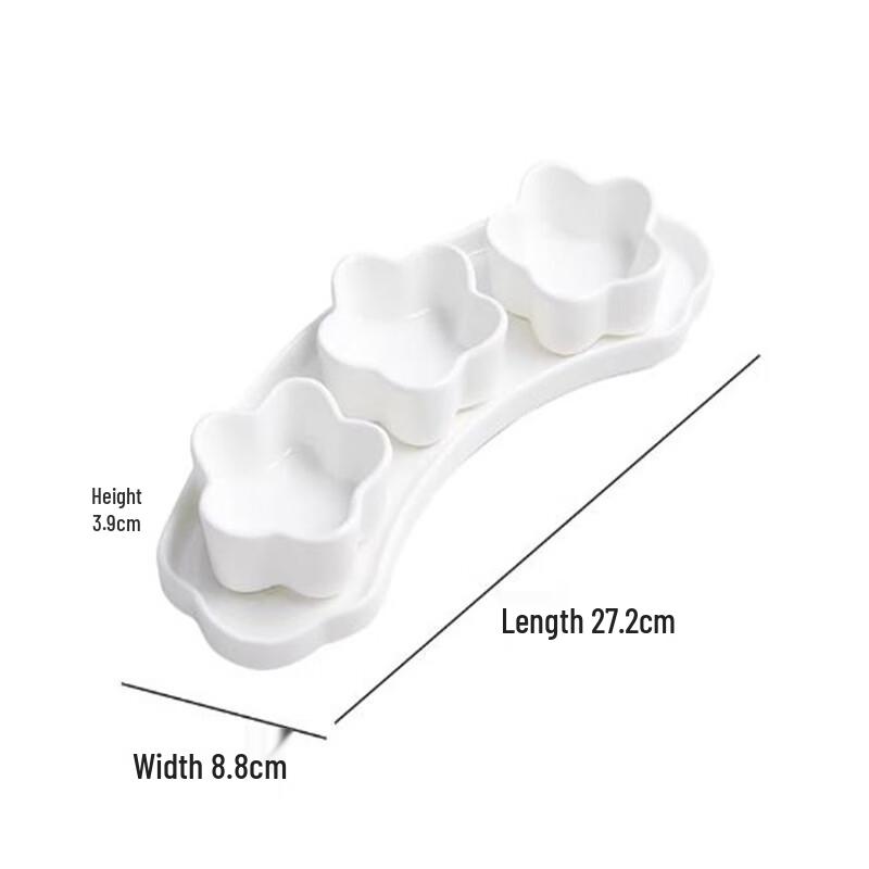 Chinese Ceramic Appetizer & Sauce Dish