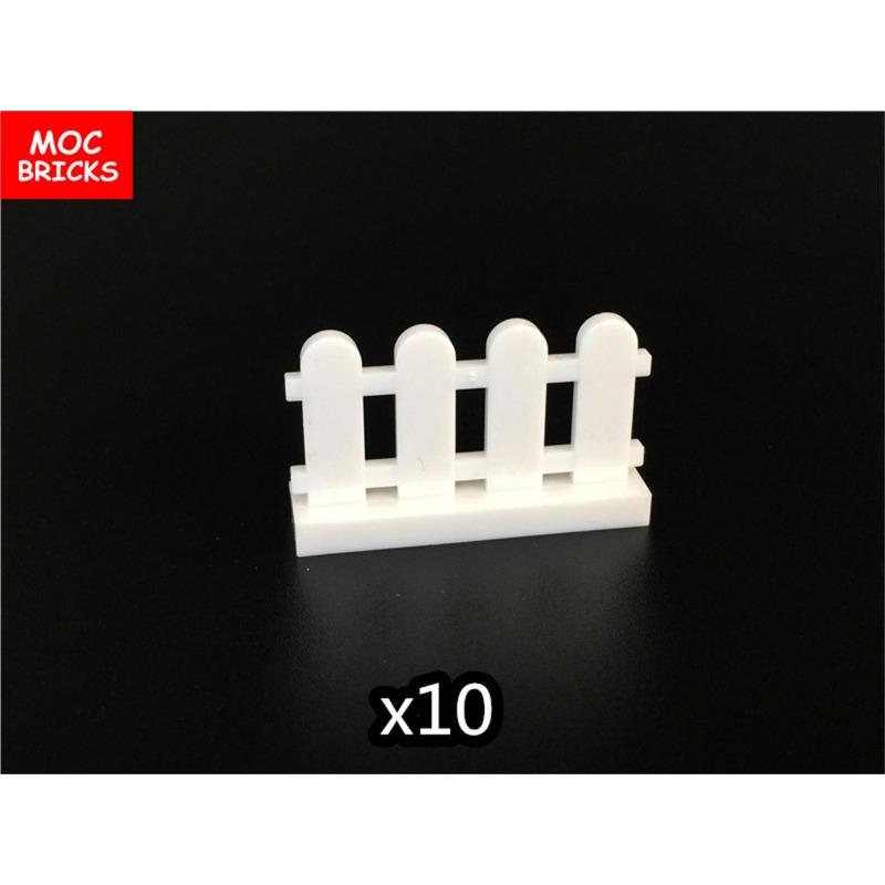 MOC Bricks Fence Railing Window Stairs Ladder Gate DIY Garden House Architecture Accessories Building Blocks Children's Toys