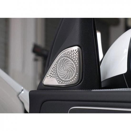 Front A Pillar Speaker Frame Cover Steel - Silver For Benz C-Class W206