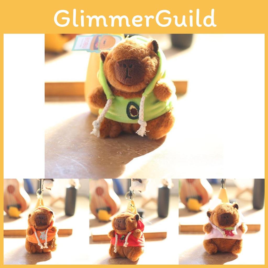 Adorable Capybara Plush Toy Keychain Soft Cute Animal Keyring For Bags And Accessories