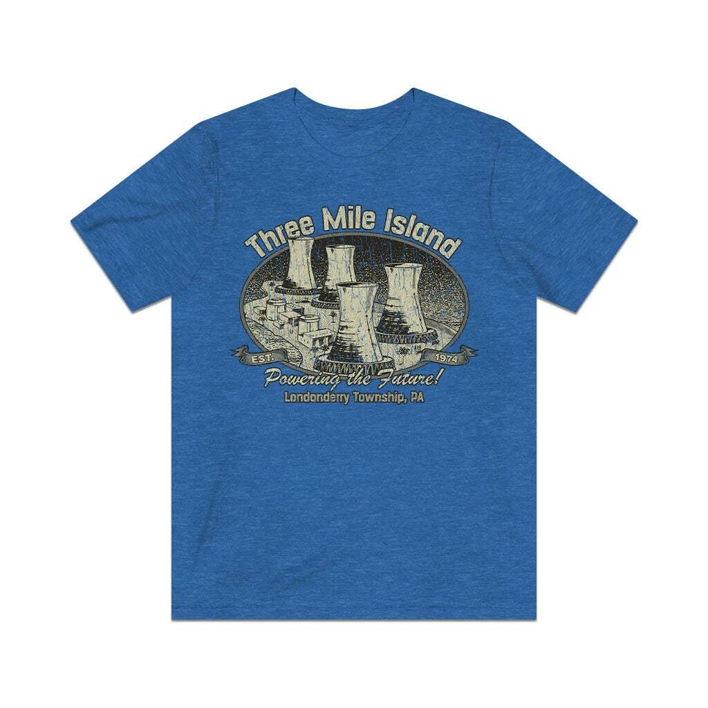 Three Mile Island Powering The Future 1974 Vintage Men s T shirt S