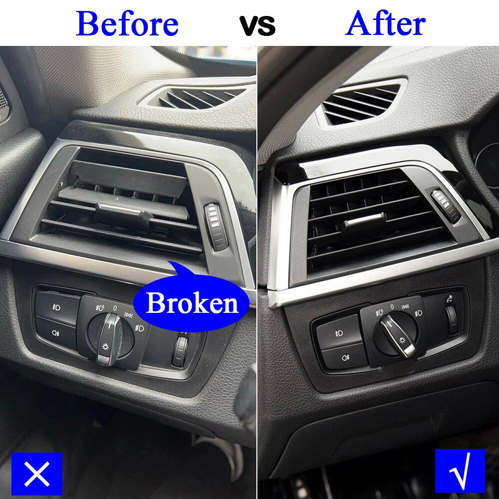 Dash Middle Center Air Vent Repair Kit AC Vent Outlet Grille Slide Clip For BMW 1 2 3 4 Series F30 F31 F34 F20 F21 F22 F32 F33