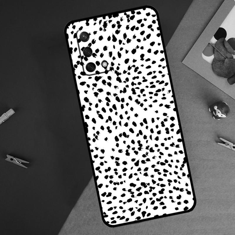 Black and White Dalmatian Cow Zebra For Oppo A18 A38 A58 A78 A98 A40 A60 A80 A74 A94 A54 A16 A76 A96 A15 A57S A17 A77 Phone Case