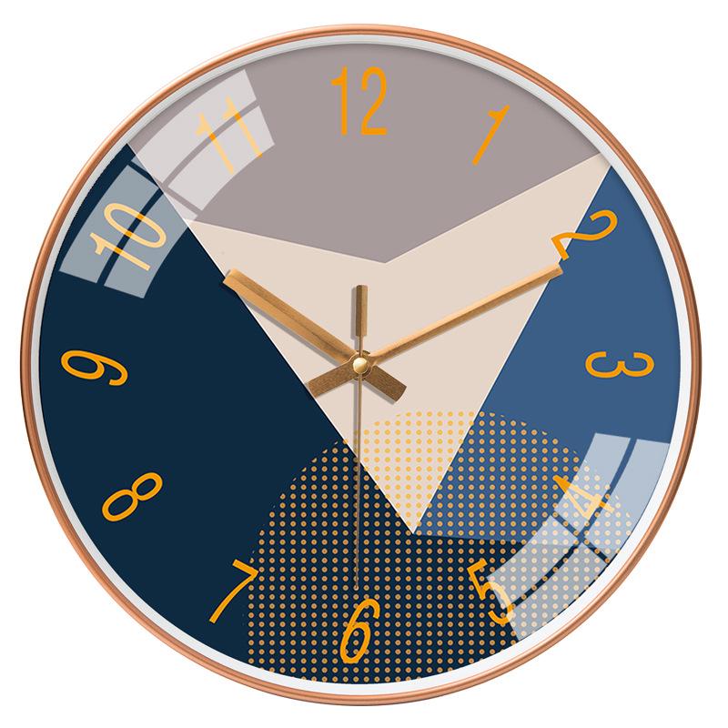 12-Inch Nordic Starry Sky Silent Wall Clock for Bedroom & Living Room