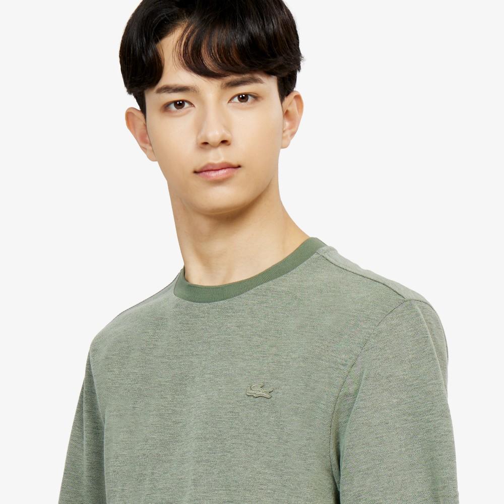 [Lacoste] Men's Strong Twist Caviar Pique Short-Sleeve T-Shirt TH742E-56G02M