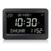 LCD Screen Hijir Gregorian Calendars Muslim Prayer Multi-languages Azan Desktop Worship Alarm Clock Electronic Wall Clock