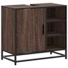 VidaXL Bathroom Vanity Unit Brown Oak 65x33x60 Cm, Bathroom Sink Cabinet, Bathroom Furniture 849288