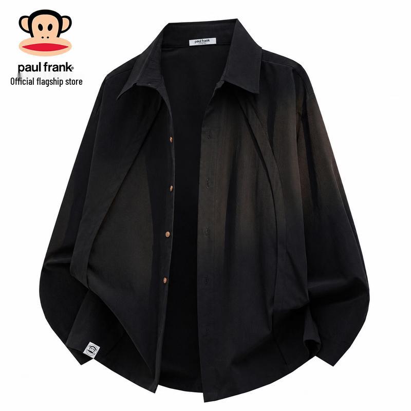 Paul Frank Men's Casual Long Sleeve Collared Shirt Jacket
