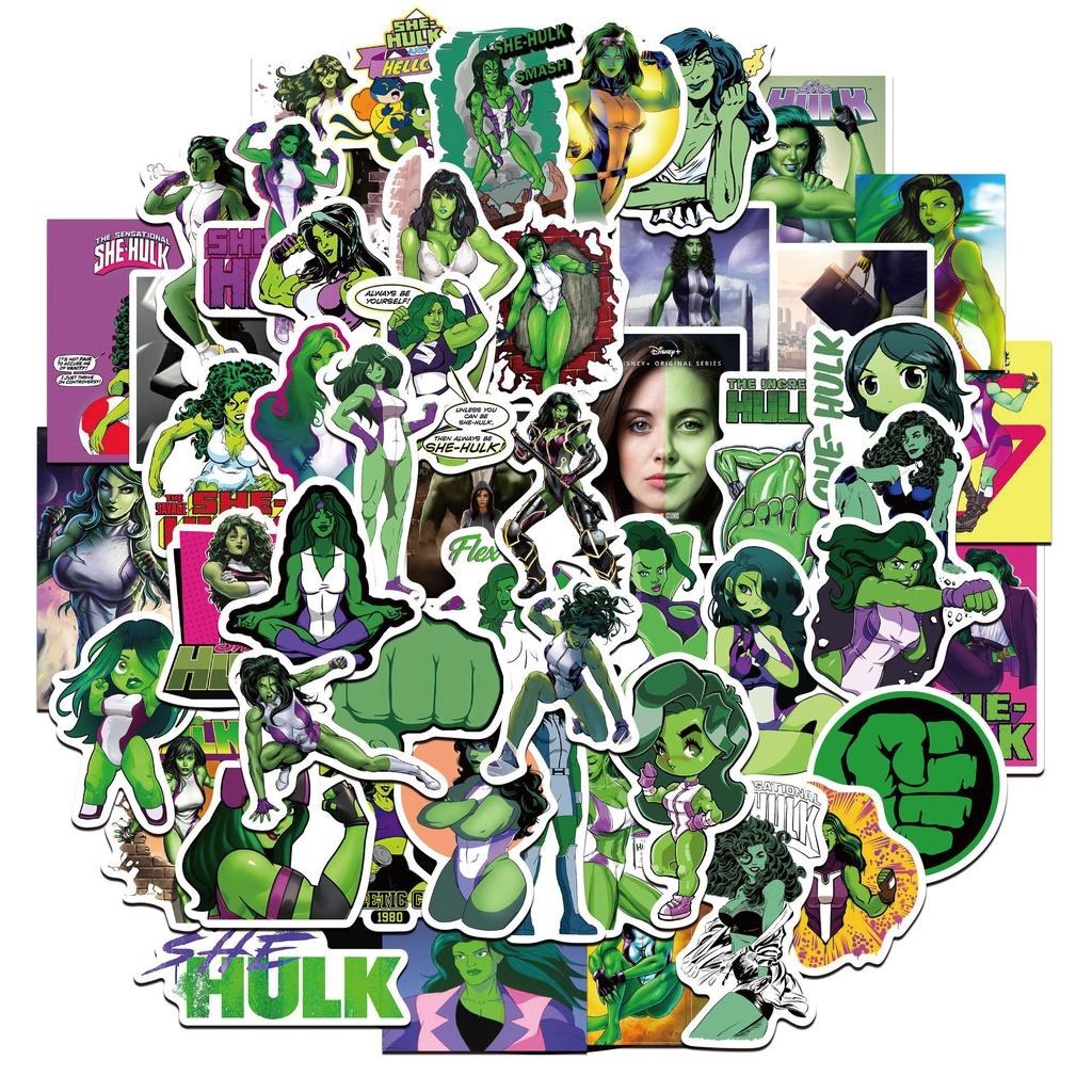 She Hulk Advogada 50 peças Adesivos Impermeáveis DIY para Caderno para Presença Legal