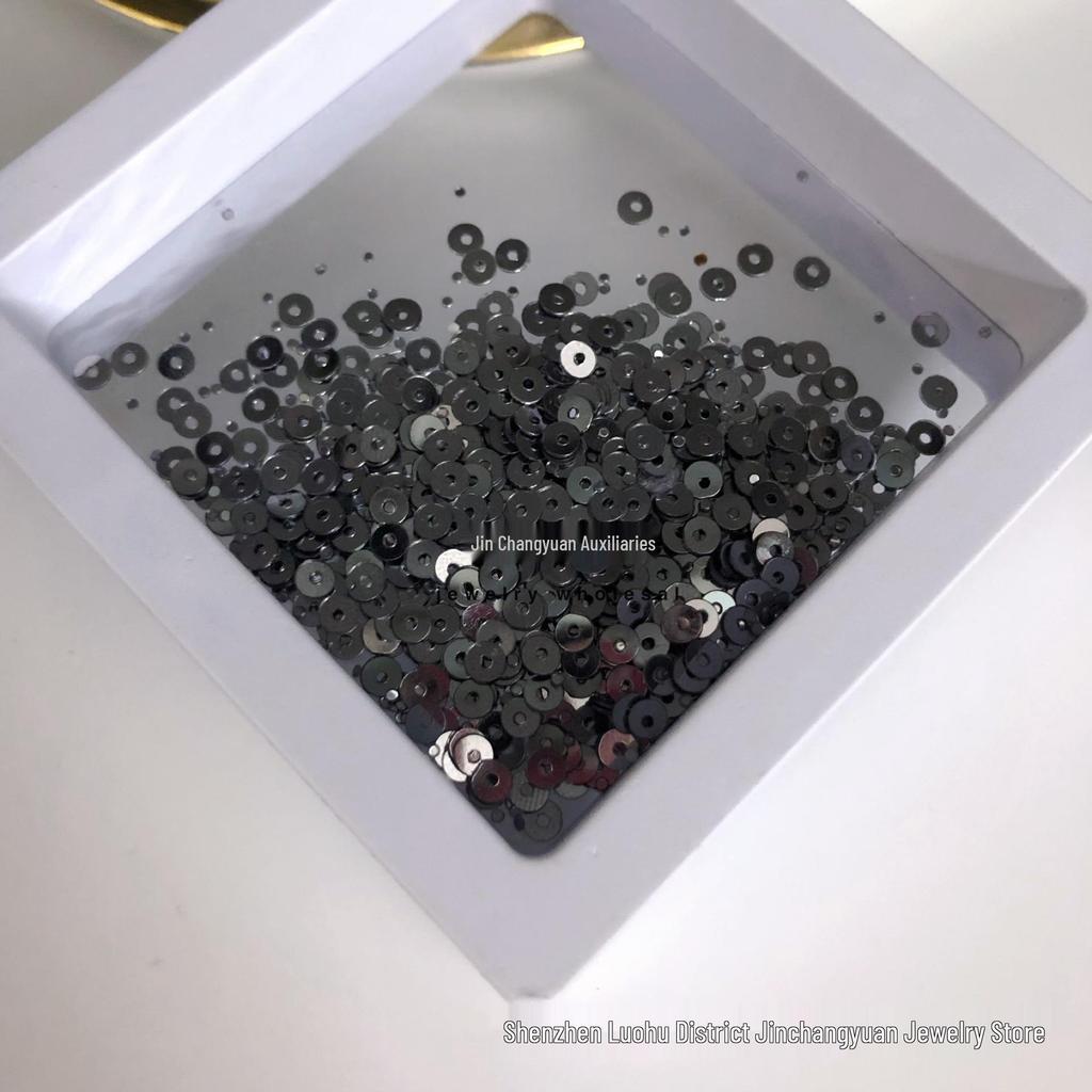 Deep Blue Series: 12-Color Seed Bead & Sequin Set for DIY Clothing Accessories