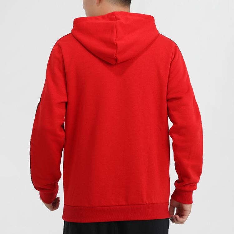 Adidas Neo Sports Casual Pullover Hoodie Men Tops Red GJ8910