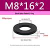 Schwarzer Nylon-Kunststoff Flache Unterlegscheibe Ring M2-M20