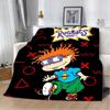 Cartoon R-Rugrats Printed Blanket Picnic Blankets Warm Blanket Soft and Comfortable Blanket Home Travel Birthday Gift