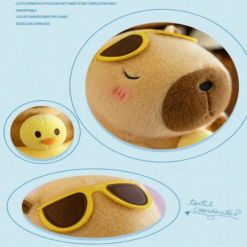 1-10PCS Cute Kapybara Plush Toy Summer Beach Kapybara Plush Ornament Christmas Gift Plush Toy Holiday Birthday Party Gift