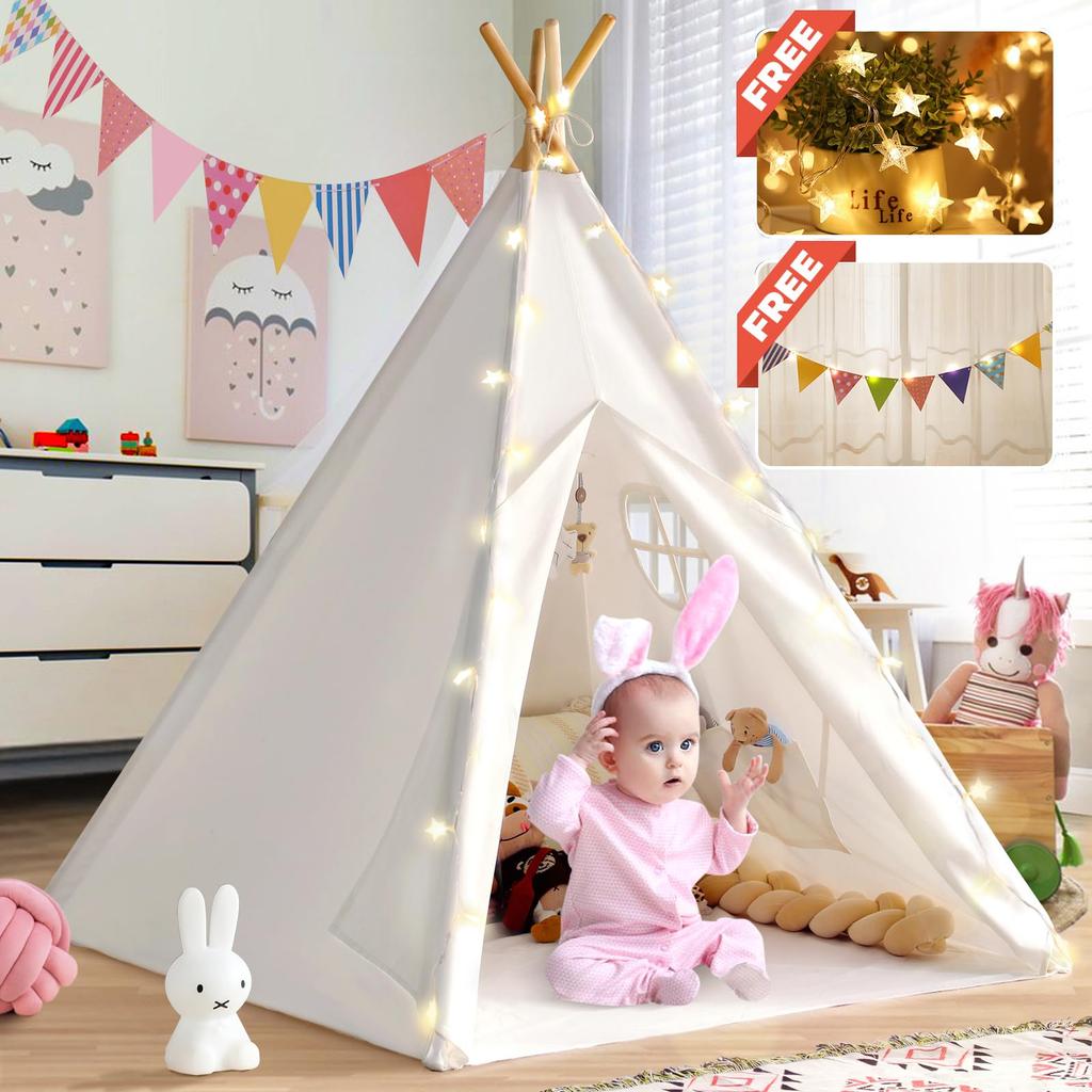 Kids' Tent, Indoor Tent, Teepee, Kids' Tent, Secret Base, Highly Breathable, Mini Tent, Stylish, Nordic Design, Foldable, Playhouse, Play Tent, Kids