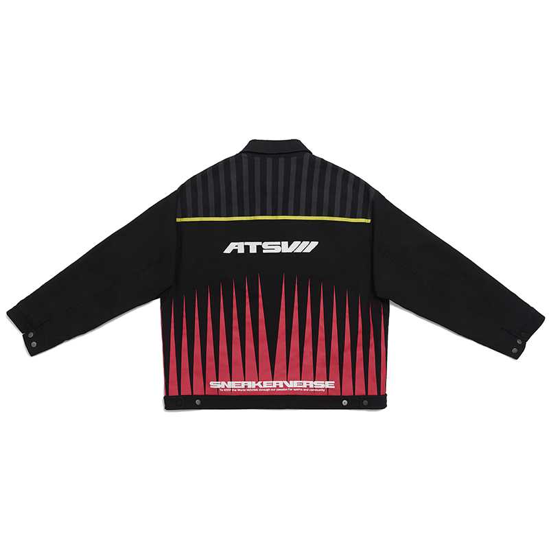 Anta Lifestyle Series SV Series Striped Zipper Fitted Polo Long Sleeve Jacket Unisex jackets 172548603V-1