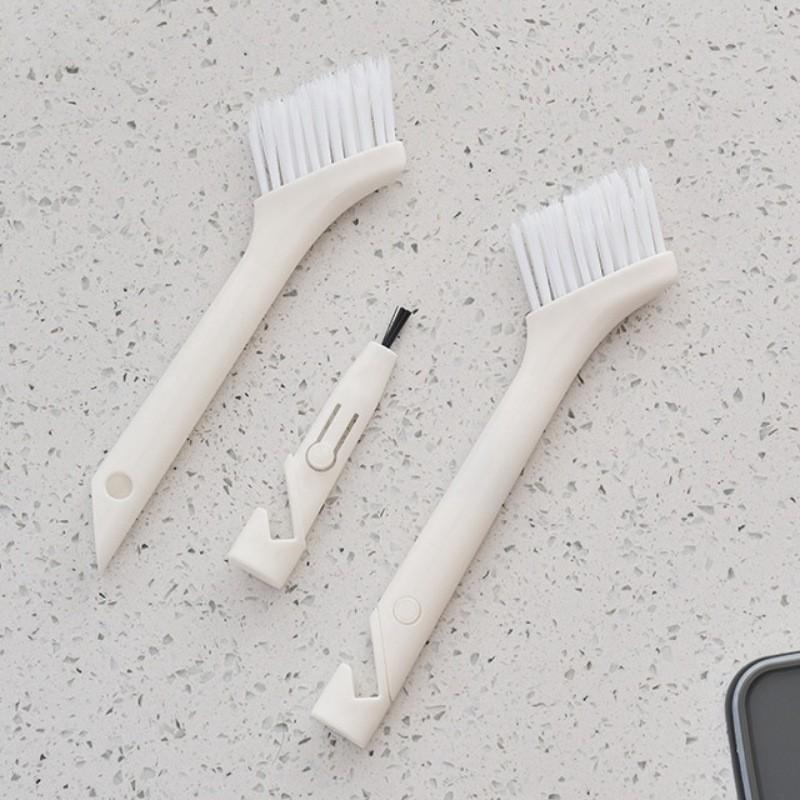 Plastový čisticí kartáč na mezery pro koupelnové kelímky, stoly, klávesnice, úzké prostory