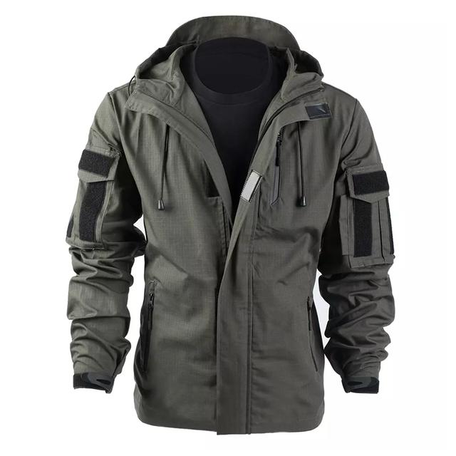 Men 'S Tactical Windbreaker Military Jacket Outdoor Mountaineering Hunting Windfooof Hooded Coats Waterproof Sports Outerwear