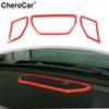 3X Red Central Control Speaker Trim Cover Frame Ring For Dodge Ram 1500 2018+