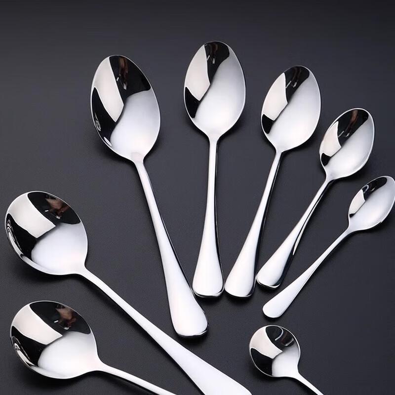 ZISIZ 304 Stainless Steel Round Spoon