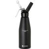 Sifone per panna montata n2o linea cucina set + 3 ugelli 0,98l - nero