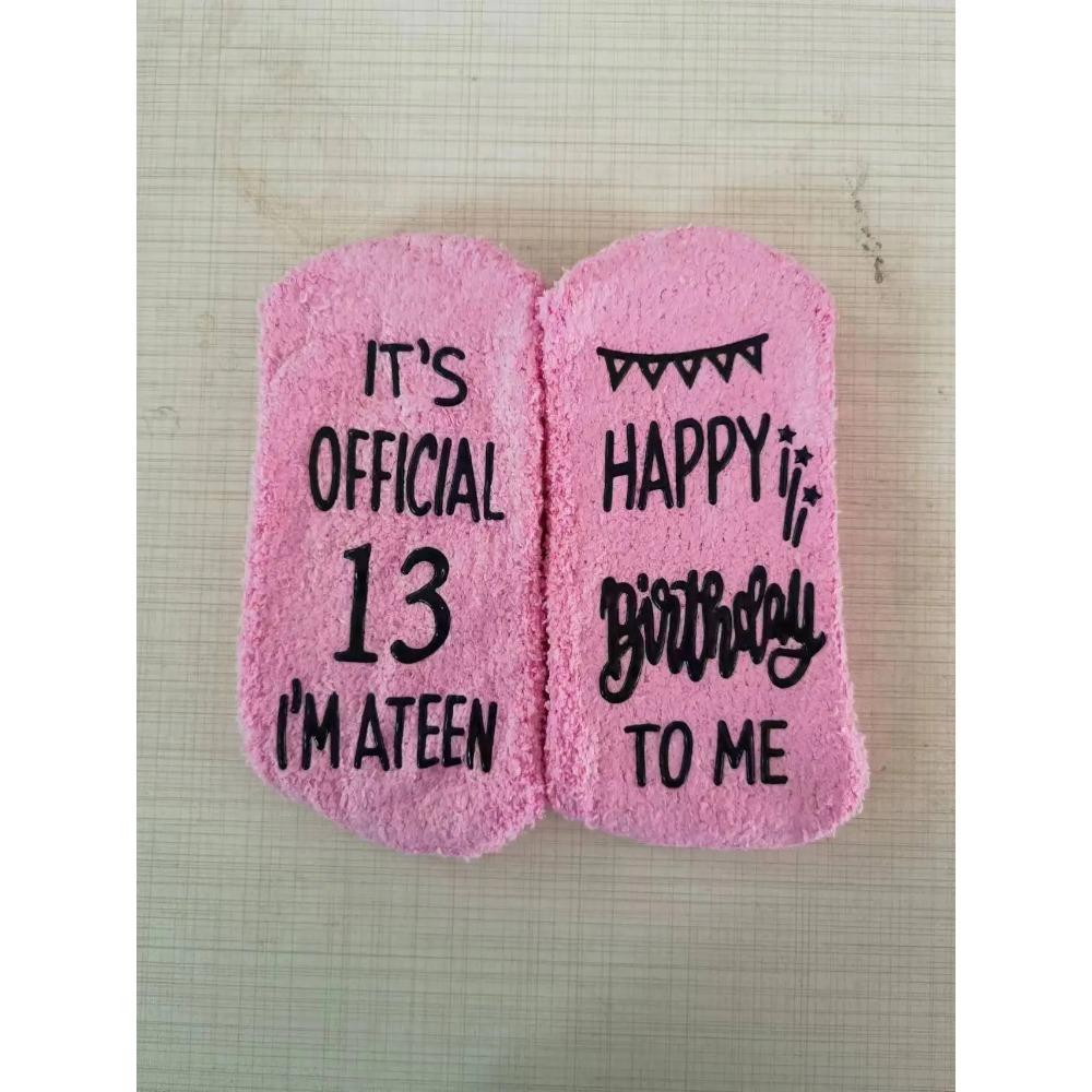 Luxury Fuzzy Wine Socks In Cupcake Gift Packaging Women Winter Fuzzy Plush Slipper Crew Socks Funny Accessory Present for Wife